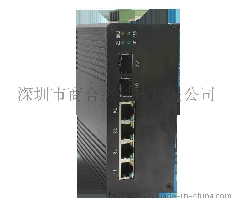 4口網(wǎng)管型工業(yè)以太網(wǎng)交換機(jī)E-640G-2F-4T